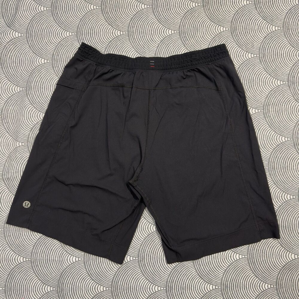 LULULEMON Athletic Shorts No Liner Black 11’ Inseam Men Large Flaw* - Picture 12 of 12